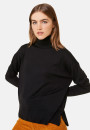 Merino wool turtleneck sweater with slits - Amy