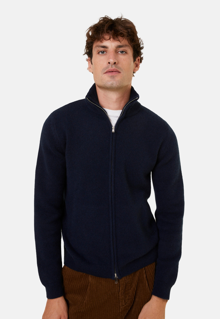 Veste zippée à poches en cachemire 4 fils - Balthazar Veste zippée à poches en cachemire 4 fils - Balthazar