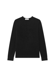 Round-neck cashmere sweater with rolled finishes - Ernest