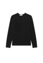 Round-neck cashmere sweater with rolled finishes - Ernest