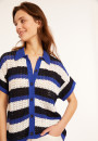 Organic cotton openwork blouse - Merlin
