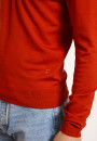Pull col V logo en laine mérinos - Elmo