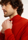 Trucker neck sweater with logo in merino wool - Ryan