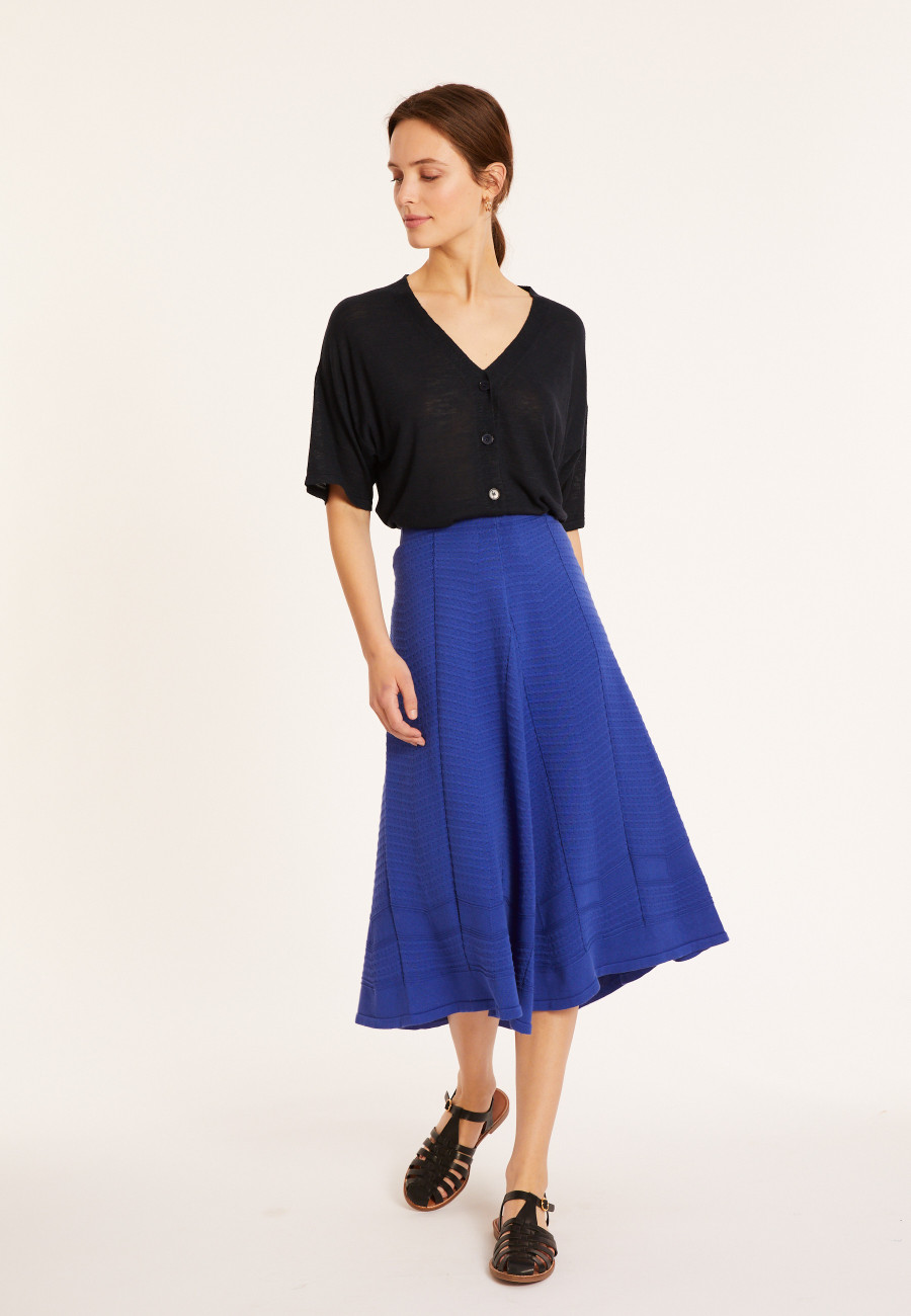 Long flared skirt in cotton - Meredith Long flared skirt in cotton - Meredith