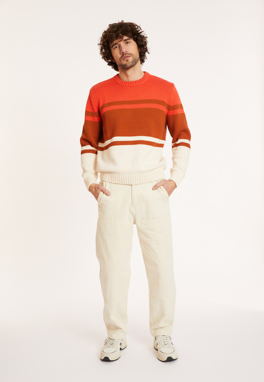 Tri-colored cotton sweater - Dustin Tri-colored cotton sweater - Dustin