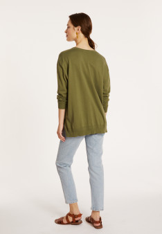 Organic cotton V-neck sweater - Meve