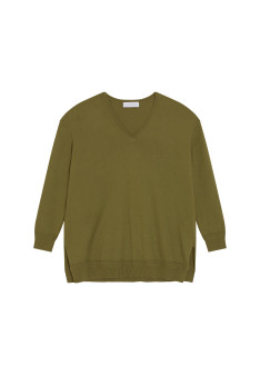 Organic cotton V-neck sweater - Meve