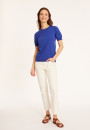 Round neck cotton T-shirt - Moon