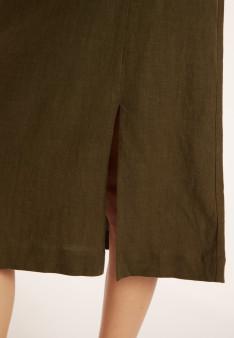 Long linen skirt with pockets - Valentine