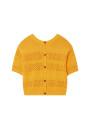 Openwork vest in cotton and linen - Maylisse