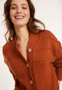 Loose cotton ribbed cardigan - Mardy