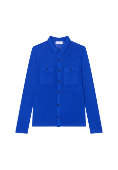 Flamed linen button-down shirt - Randy