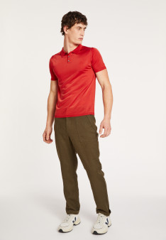 Polo manches courtes en Fil Lumière - Babar 8081 epice - 52 Rouge 