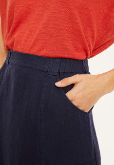 Long linen skirt with pockets - Valentine
