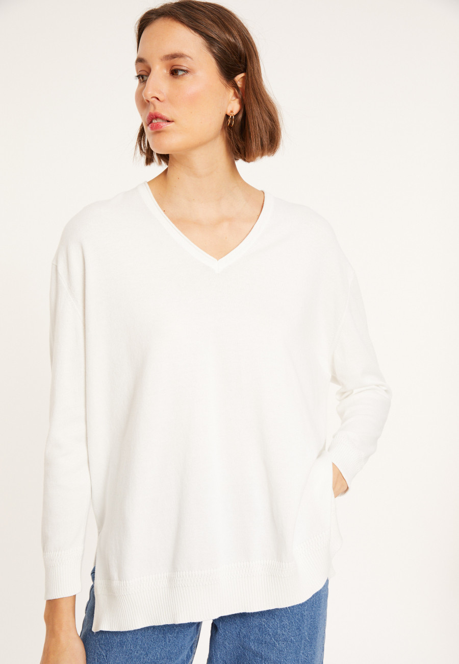 Pull ample col V en coton - Meve Pull ample col V en coton - Meve