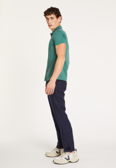 Chemise manches courtes en coton jersey - Baccara 6850 - 21 Vert foncé