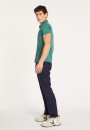 Chemise manches courtes en coton jersey - Baccara 6850 - 21 Vert foncé