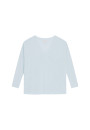 T-shirt oversize col v en lin flammé - Beja