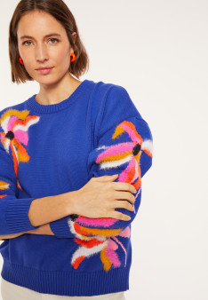 Fancy sweater in organic cotton - Mariane