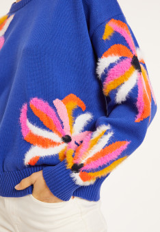 Fancy sweater in organic cotton - Mariane