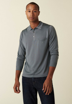  	Polo manches longues homme en Fil Lumière Boris 4989 concierge - 51 Bordeaux