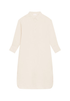Robe longue col polo en lin - Valerie
