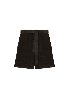 Short fluide en lin flammé - Maceo