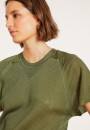 T-shirt à côtes en Fil Lumière - Malory 8051 - 83 Kaki