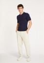 Polo en coton et laine - Lou 7142 marine/rivage - 05 Bleu marine