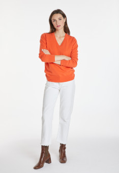 Pull col V en cachemire - Abel 8270