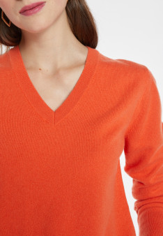 Pull col V en cachemire - Abel 8270