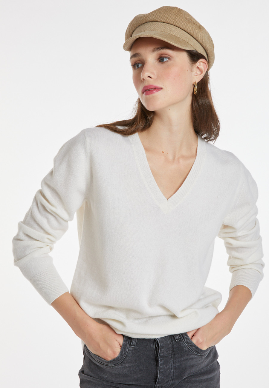 Pull col V en cachemire - Abel 8201 Pull col V en cachemire - Abel 8201