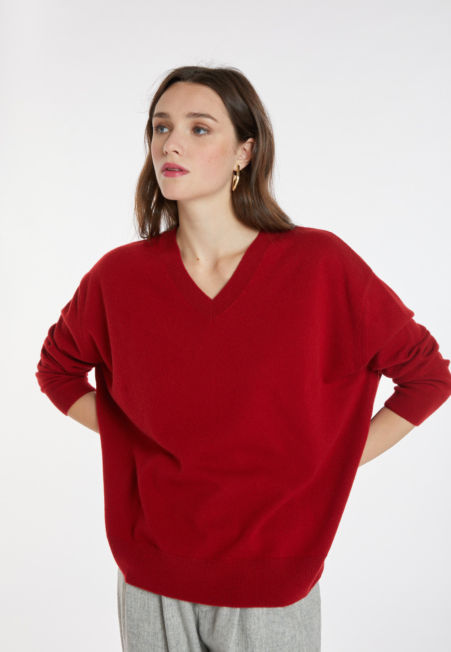 Pull ample à fentes en cachemire - Alienor 8281 Pull ample à fentes en cachemire - Alienor 8281
