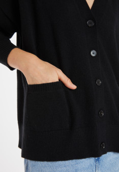 Cardigan en cachemire boutonné à poches - Ariel 8210