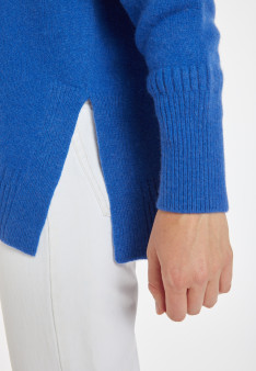 Loose-fitting V-neck cashmere and wool sweater - Chloé