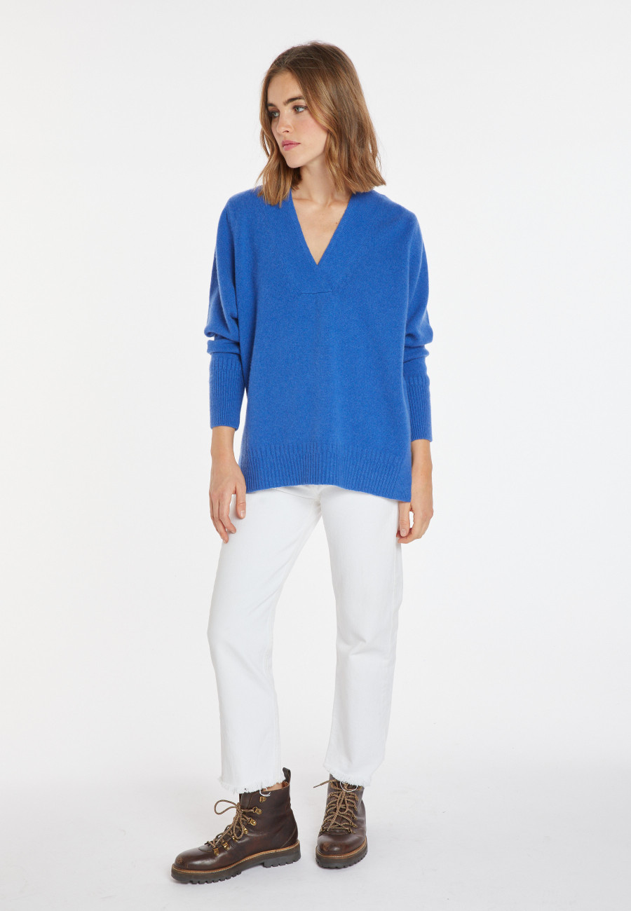 Loose-fitting V-neck cashmere and wool sweater - Chloé Loose-fitting V-neck cashmere and wool sweater - Chloé