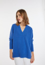 Loose-fitting V-neck cashmere and wool sweater - Chloé