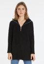 Pull long col zippé en laine et cachemire - Charlotte 8210