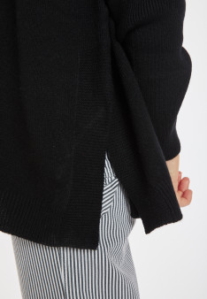 Pull ample col roulé en laine et cachemire - Clara 8210