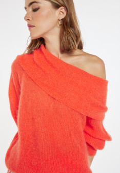 Pull en mohair à encolure bardot - Caelie 8270