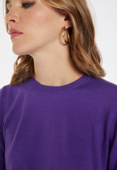 Pull col rond en laine mérinos - Asena 8290