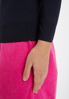 Pull col rond en laine mérinos - Asena 8240
