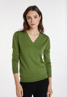 Merino wool V-neck sweater - Arya