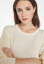 Pull ample col rond en laine mérinos - Azel 8201