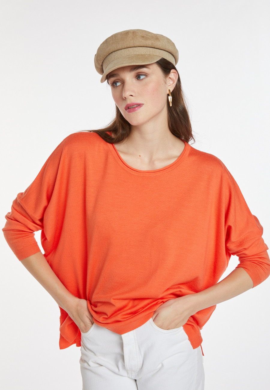 Pull ample col rond en laine mérinos - Azel Pull ample col rond en laine mérinos - Azel