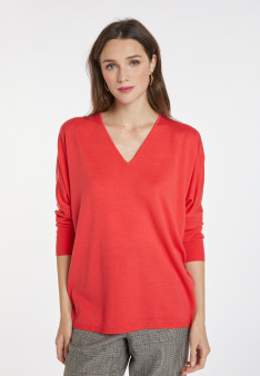 Pull manches chauve-souris en laine mérinos - Boxe 8280
