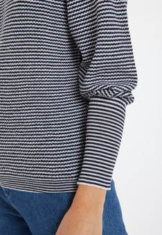 Pull à rayures en laine mérinos - Coco 8303