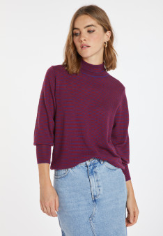 Pull à rayures en laine mérinos - Coco 8347
