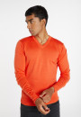 Pull col V avec logo en laine mérinos - Elmo 8270