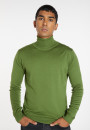 Pull col roulé avec logo en laine mérinos - Enzo 8252